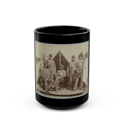 7th New York State Militia, Camp Cameron, D.C., 1861 029 (U.S. Civil War) Black Coffee Mug