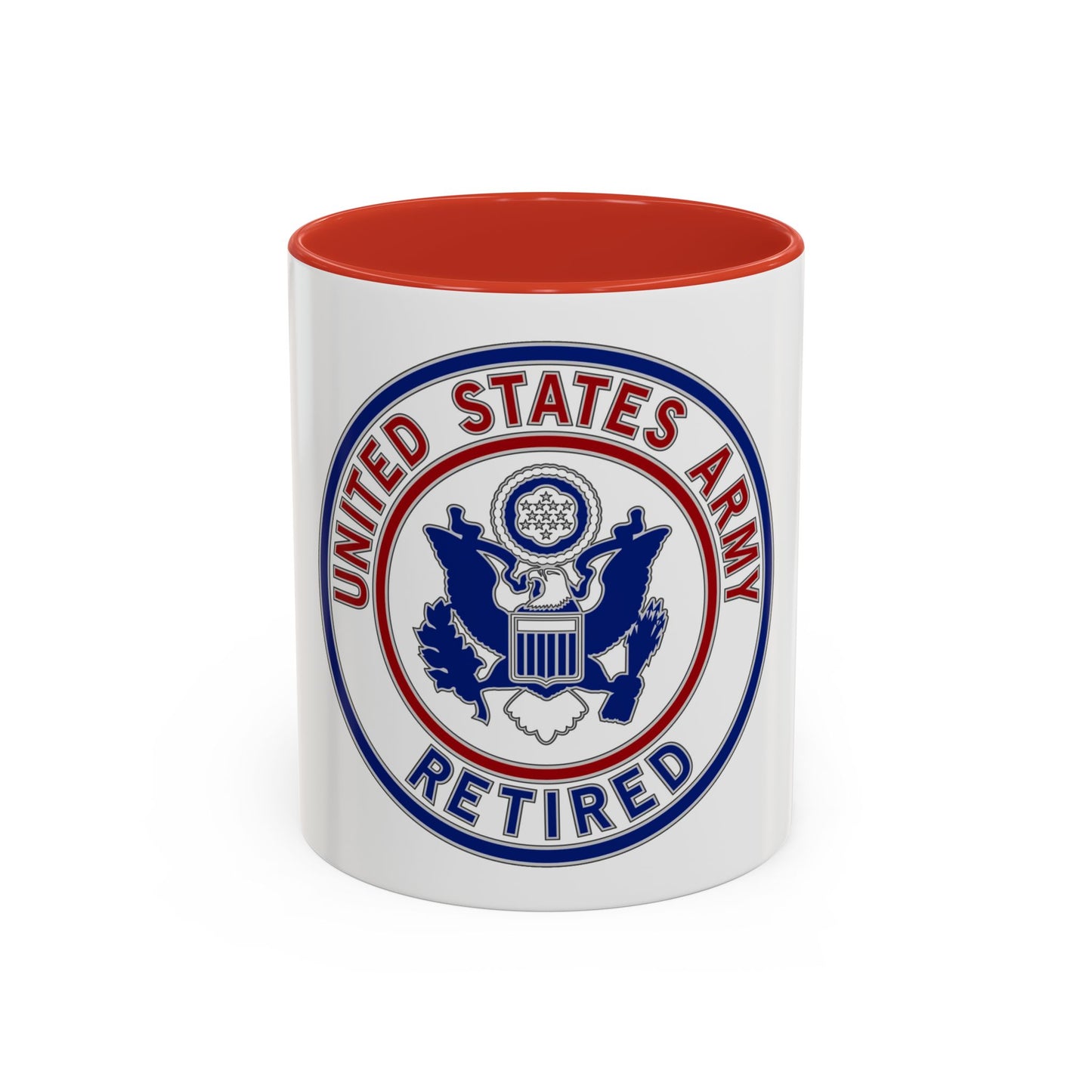 Retired Service Identification Badge 2 (U.S. Army) Accent Coffee Mug