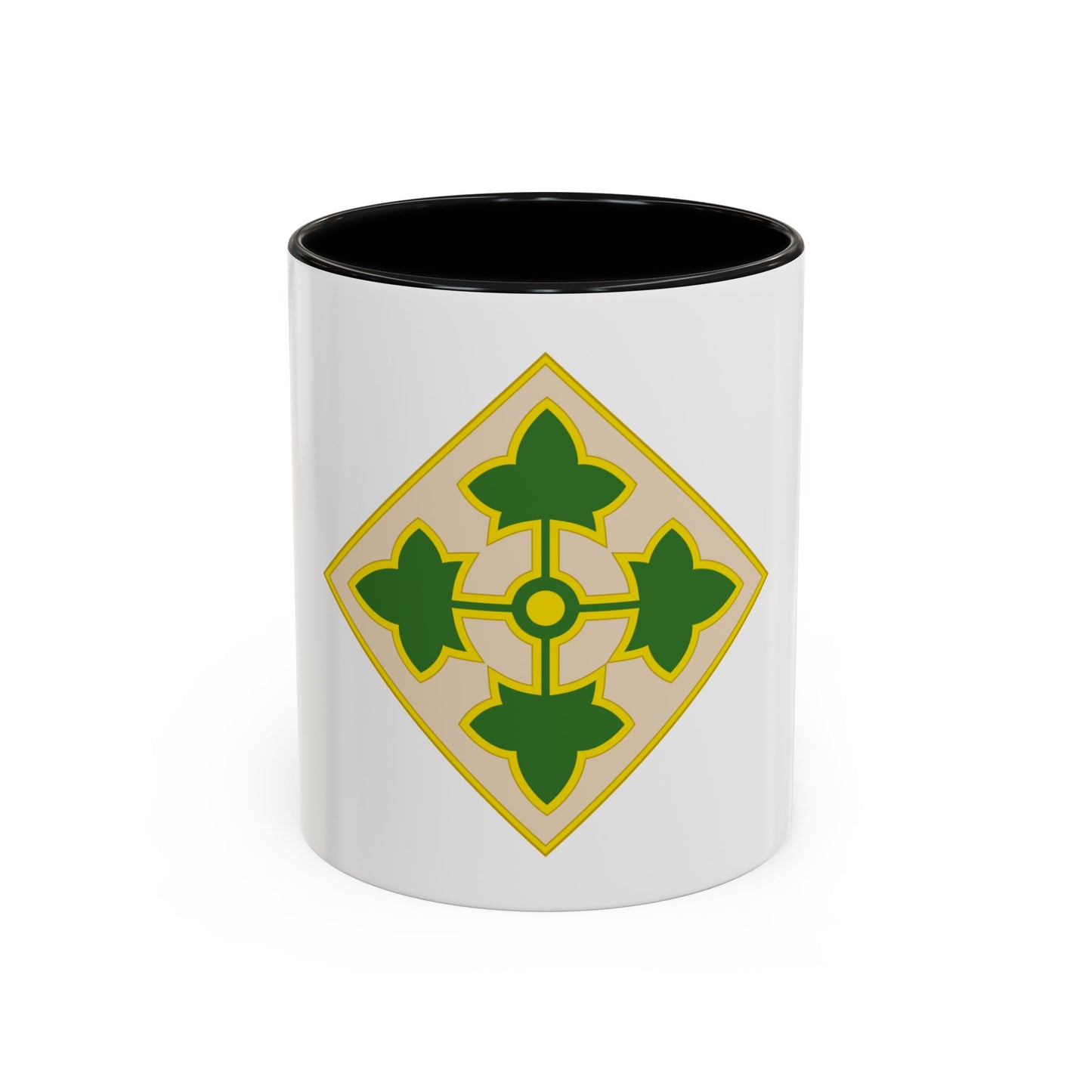 4th Infantry Division CSIB2 (U.S. Army) Accent Coffee Mug