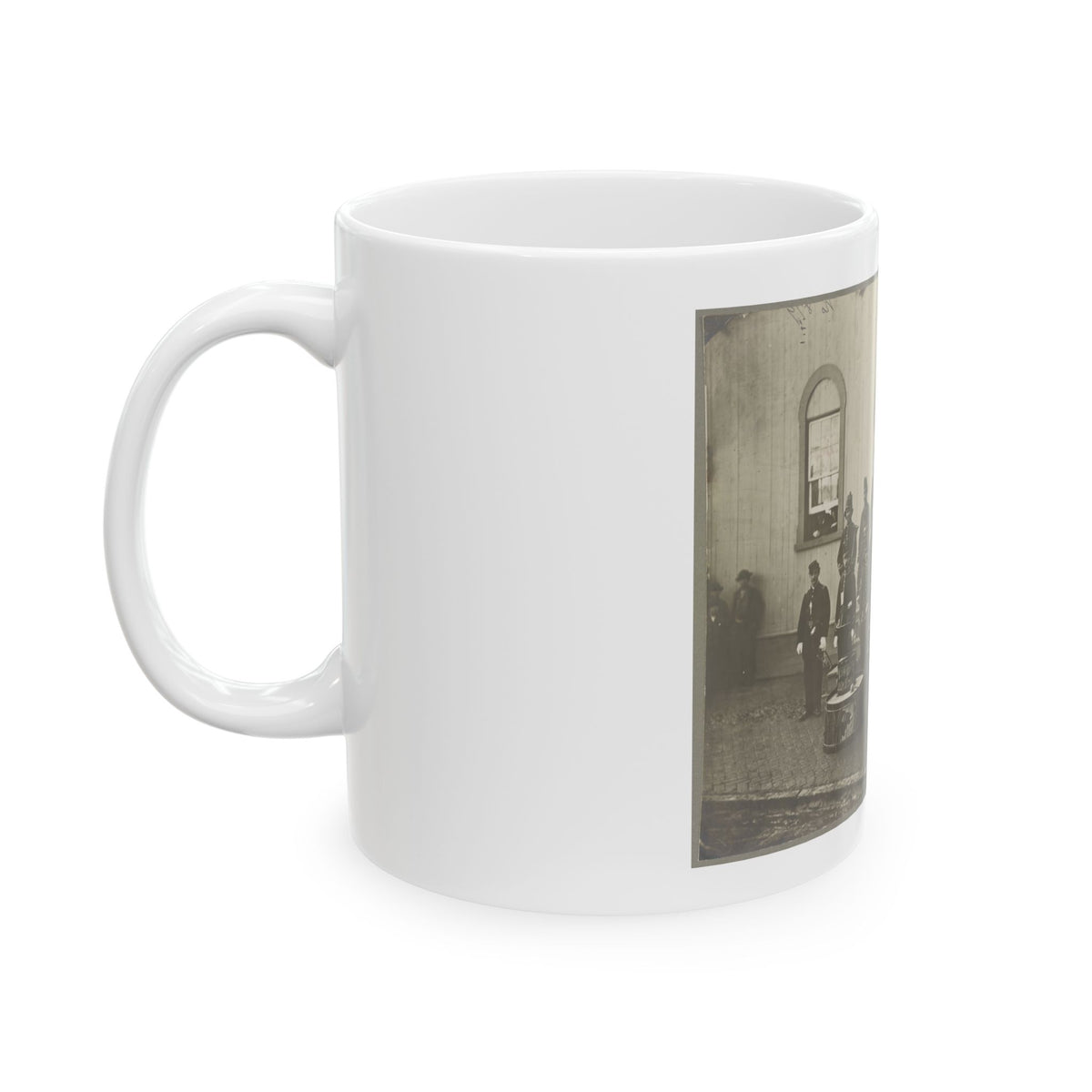 Band Of 9th & 10th Veterans Reserve Corps, Wash. D.C. Apr. 1865 (U.S. Civil War) White Coffee Mug