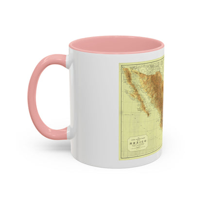 Central America & Mexico (1911) (Map) Accent Coffee Mug