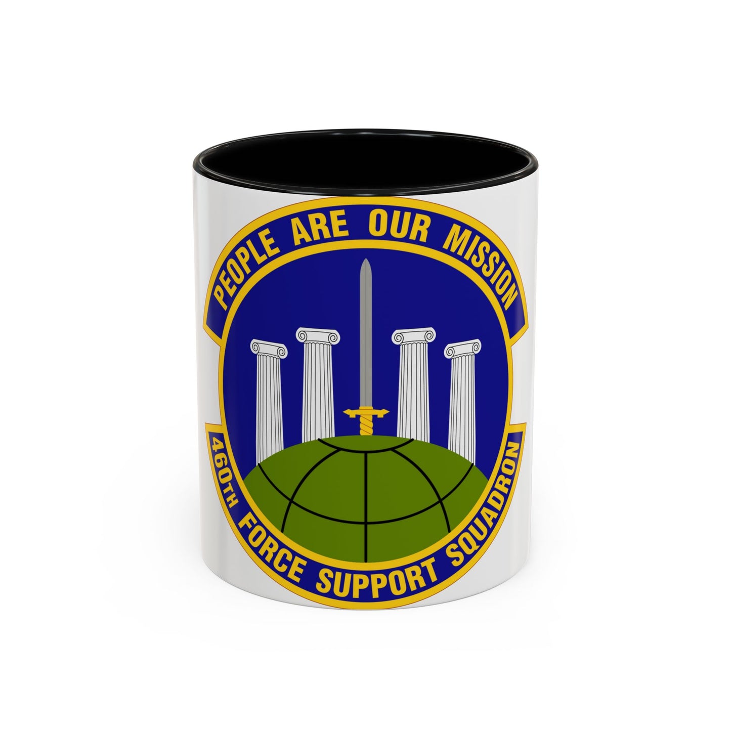 460 Force Support Squadron AFSPC (U.S. Air Force) Accent Coffee Mug