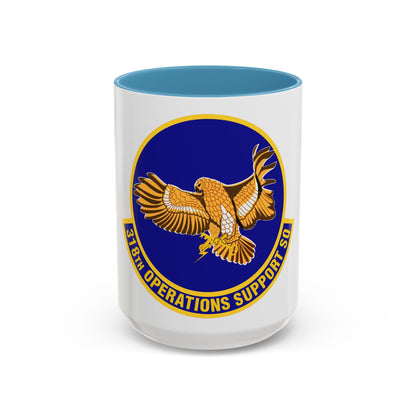 318th Operations Support Squadron (U.S. Air Force) Accent Coffee Mug