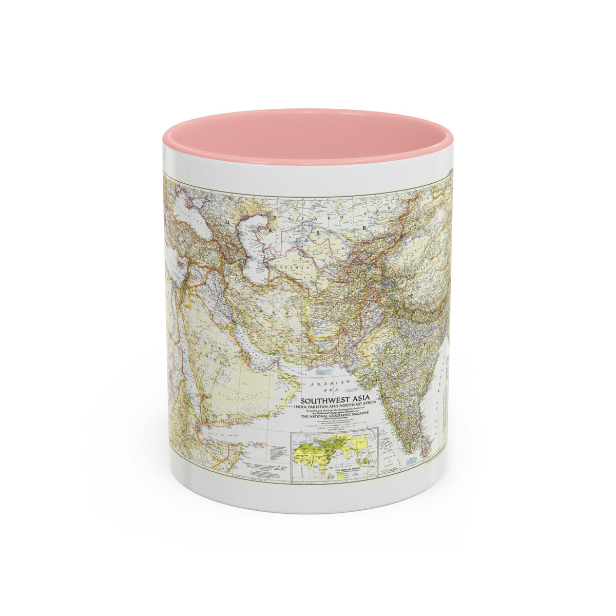 Asia - Southwest (1952) (Map) Accent Coffee Mug