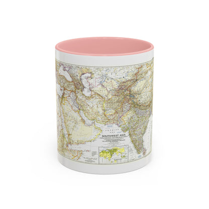 Asia - Southwest (1952) (Map) Accent Coffee Mug
