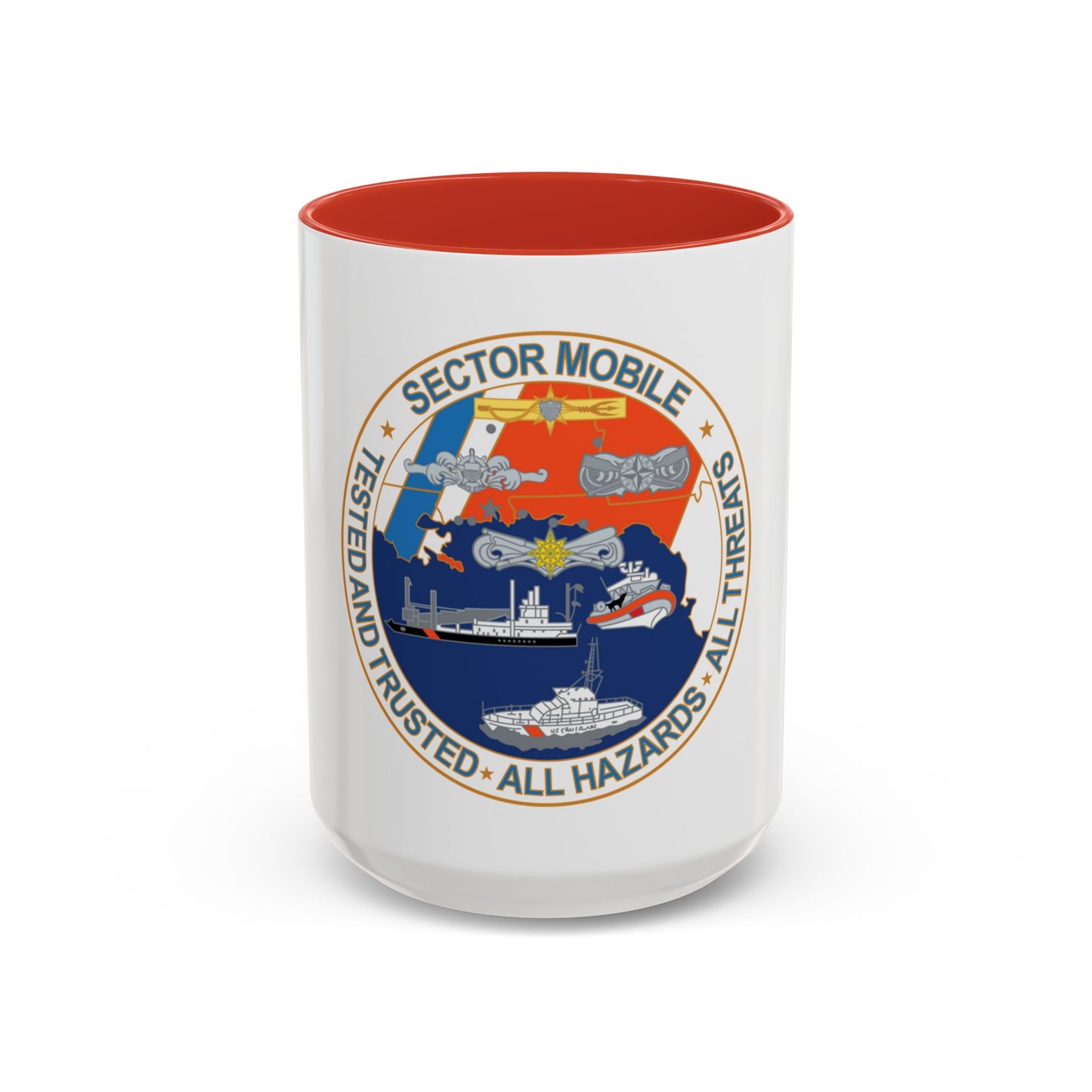 USCG Sector Mobile (U.S. Coast Guard) Accent Coffee Mug