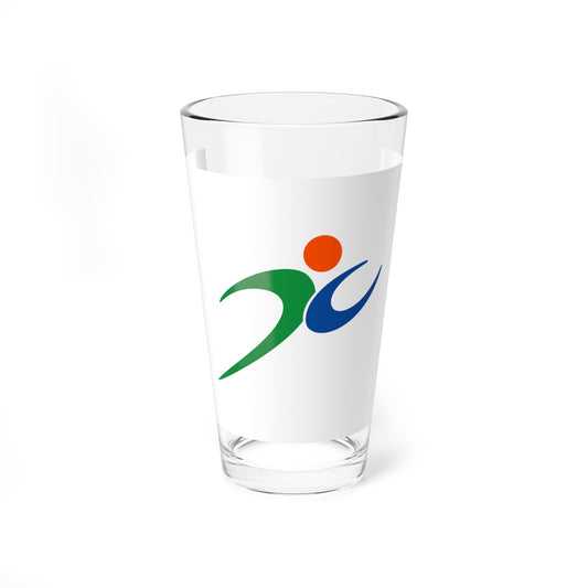 Flag of Fukutsu Fukuoka (Japan) Pint Glass 16oz