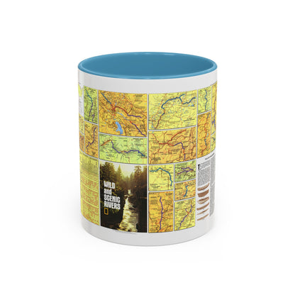 USA - Wild and Scenic Rivers 2 (1977) (Map) Accent Coffee Mug