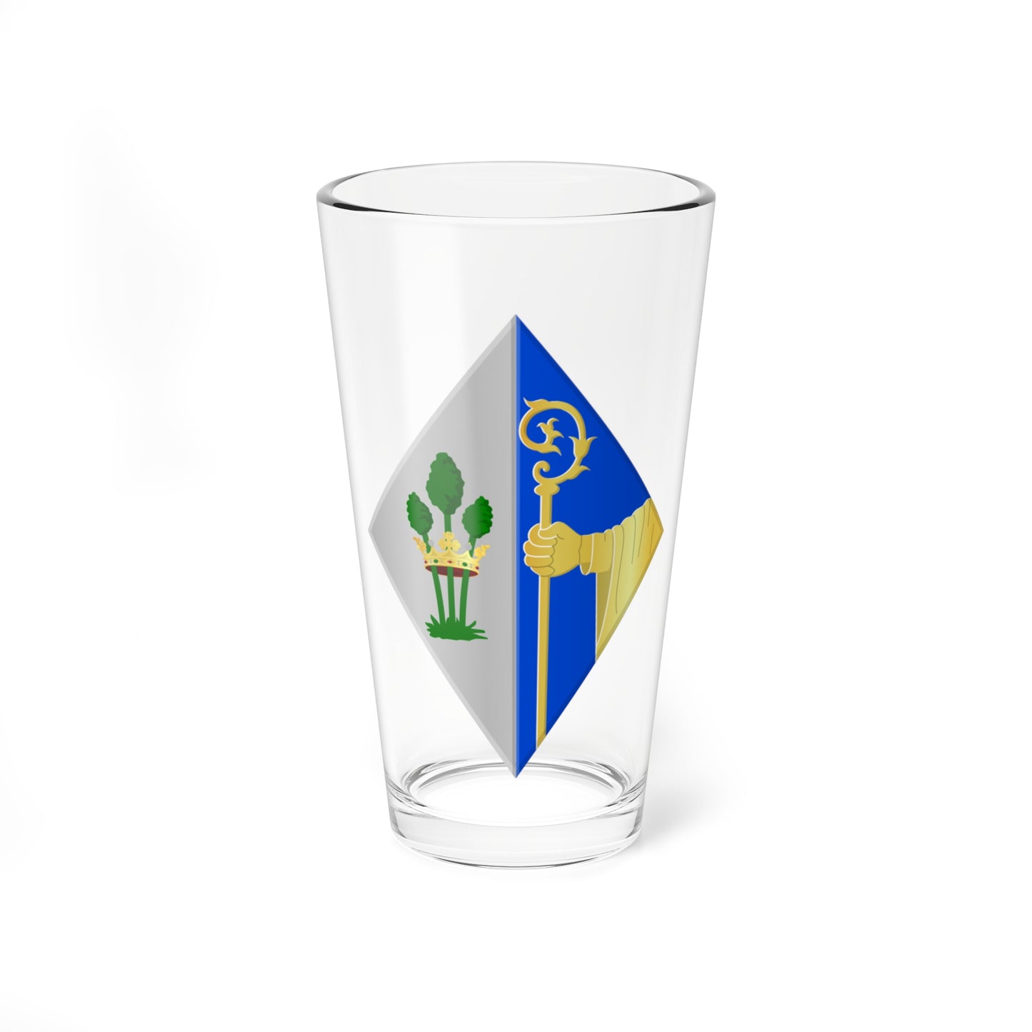 Vorst-Forest wapen (Belgium) (Coat of Arms) Pint Glass 16oz