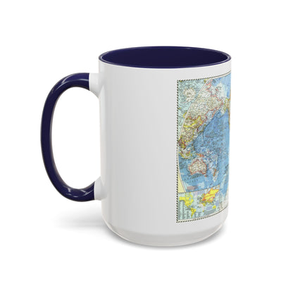 World Map (1960) (Map) Accent Coffee Mug