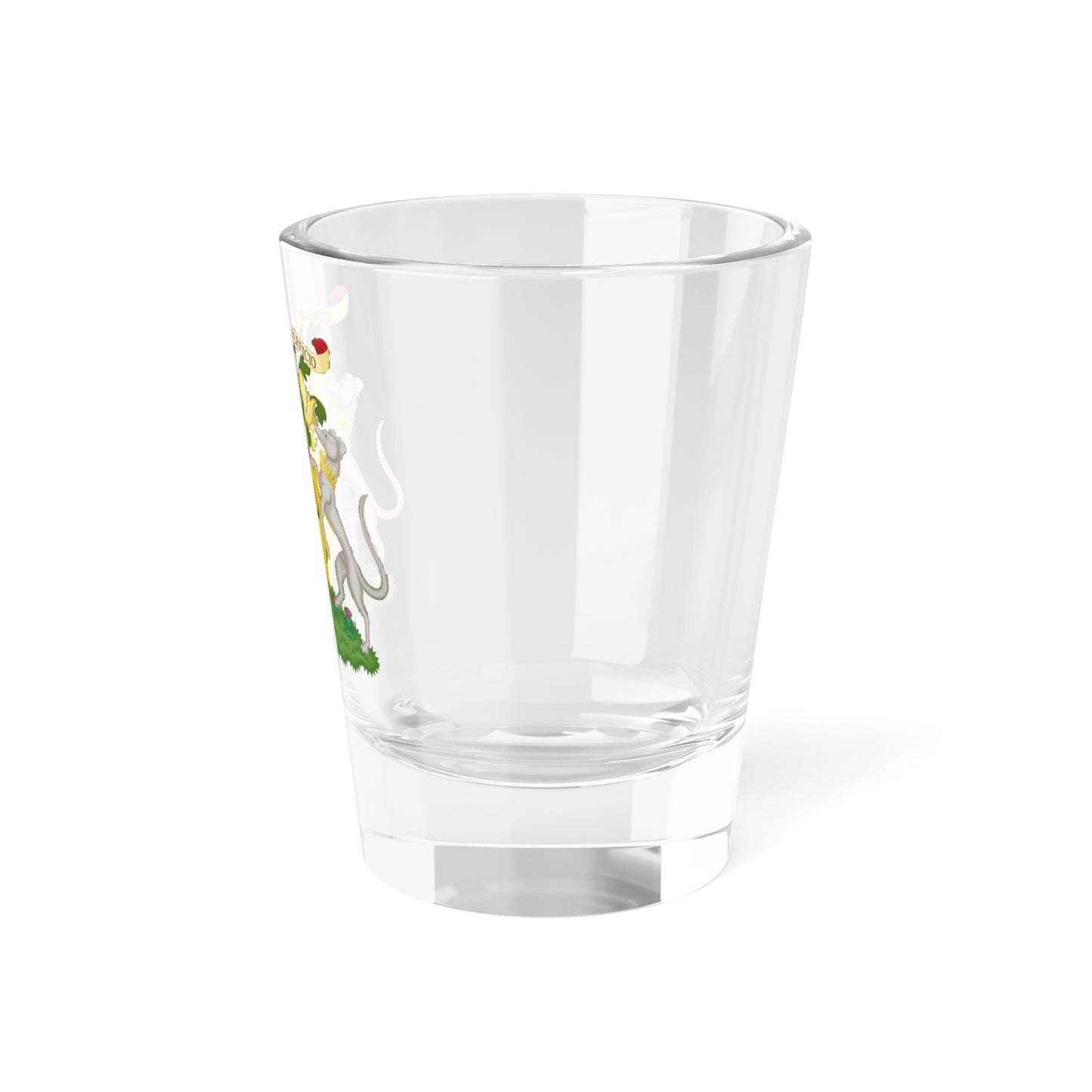 Hunter of Hunterston coat of arms (Scotland) (Coat of Arms) Shot Glass 1.5oz
