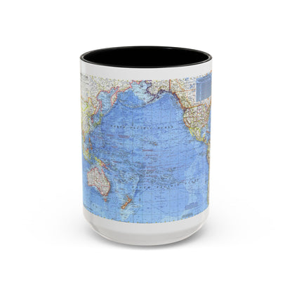 Pacific Ocean (1969) (Map) Accent Coffee Mug