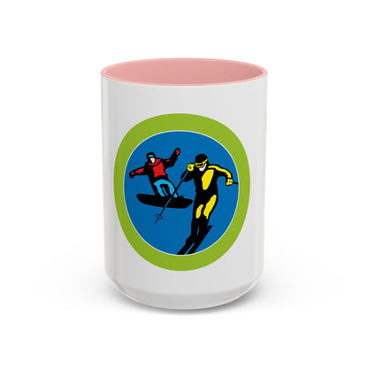 Snow Sports (Boy Scout Merit Badge) Accent Coffee Mug