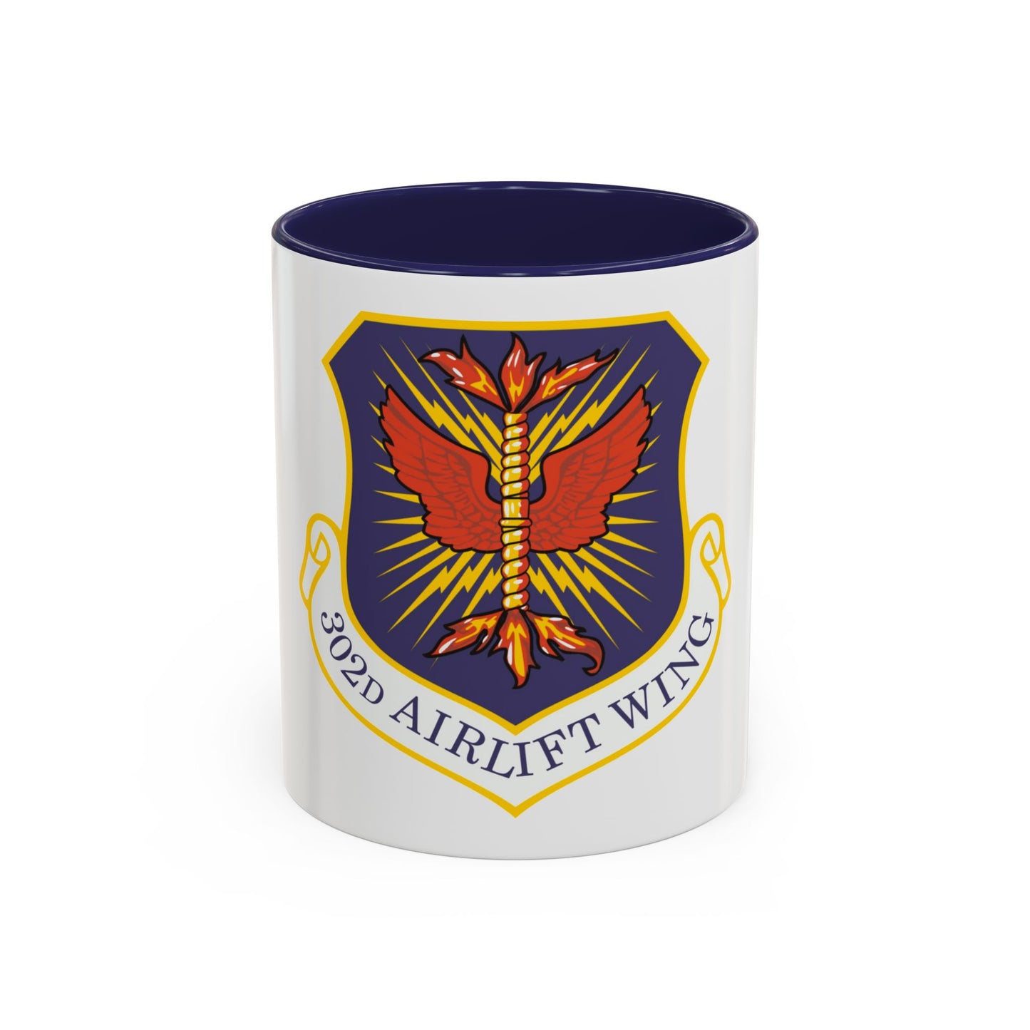 302d Airlift Wing (U.S. Air Force) Accent Coffee Mug