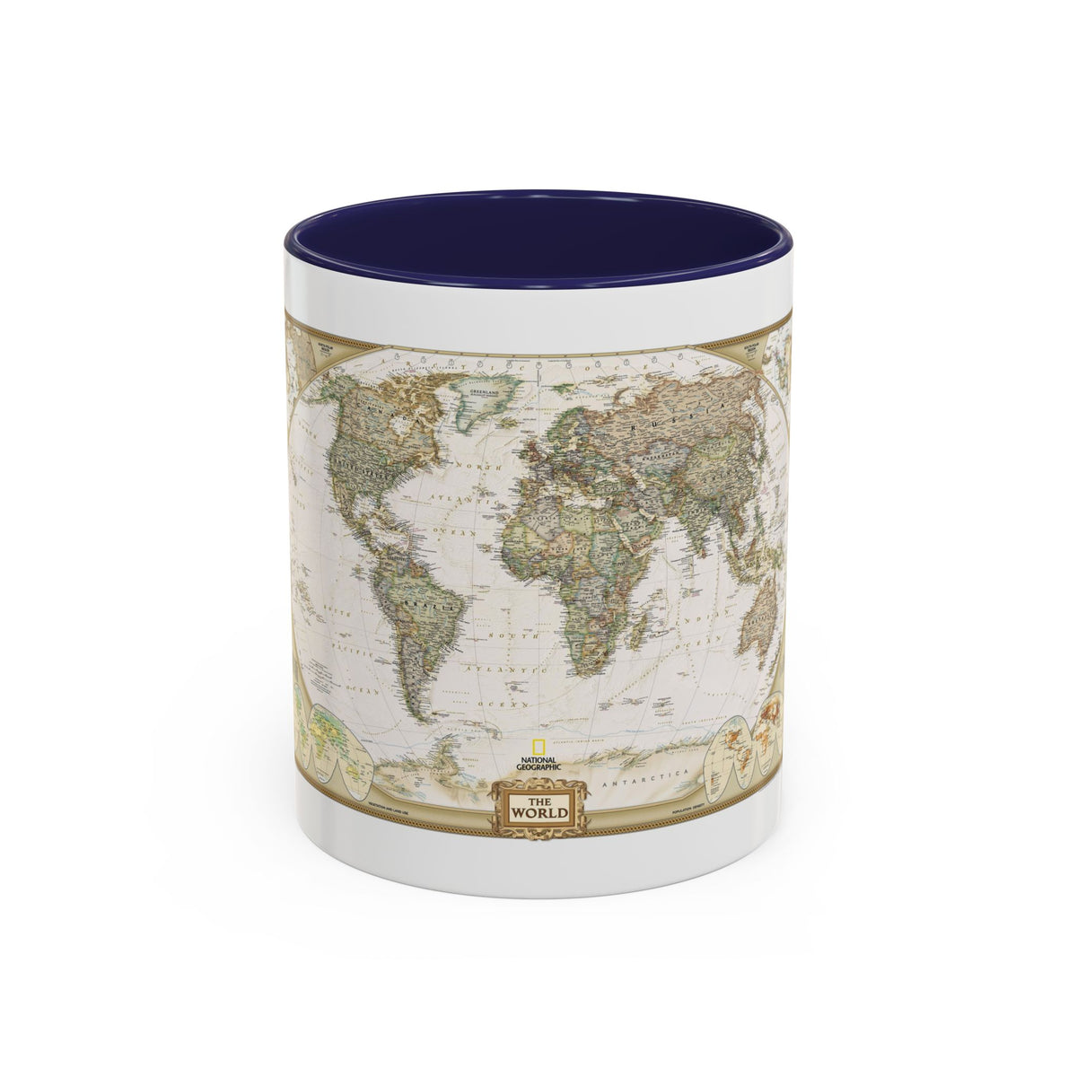 World Map - Political Antique (2007) (Map) Accent Coffee Mug