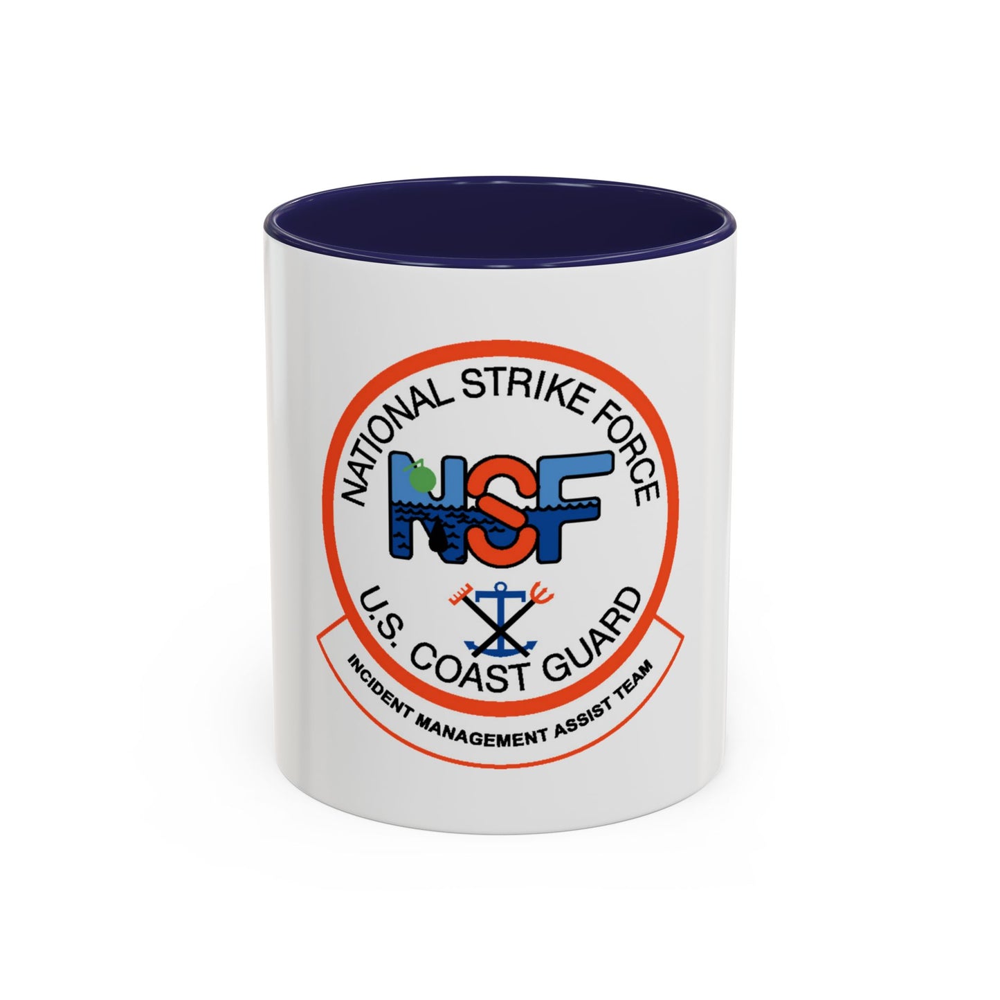 USCG NSF Incident Management Assist Team (U.S. Coast Guard) Accent Coffee Mug
