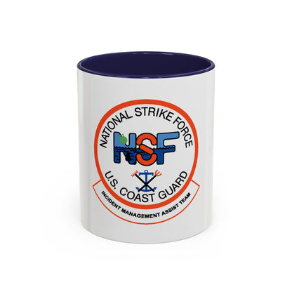 USCG NSF Incident Management Assist Team (U.S. Coast Guard) Accent Coffee Mug