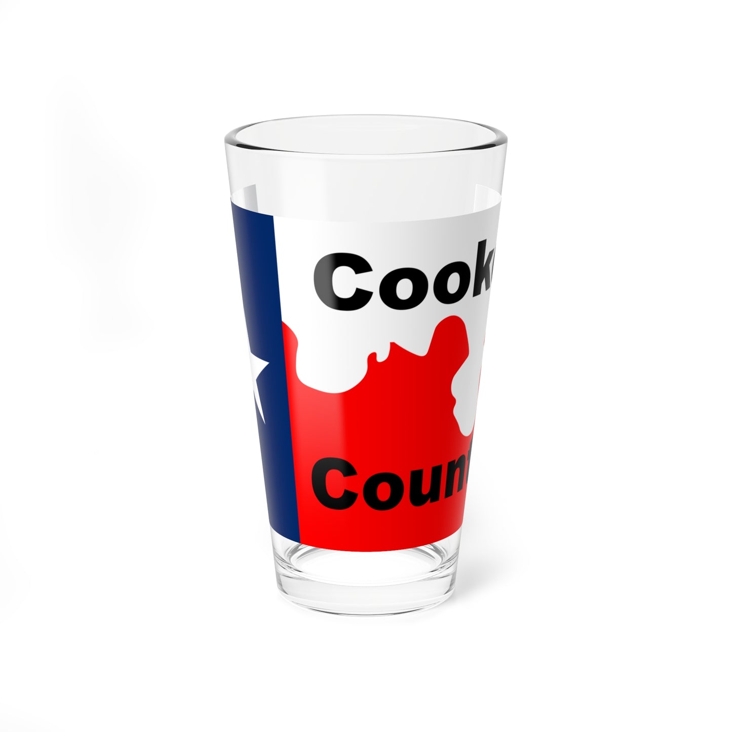 Flag of Cooke County Texas (United States) Pint Glass 16oz