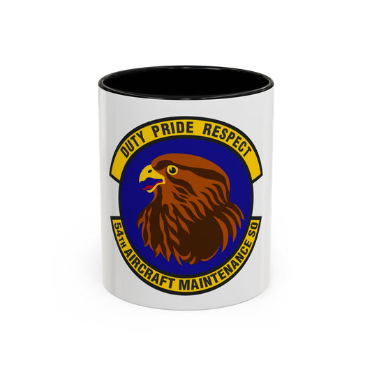54 Aircraft Maintenance Squadron AETC (U.S. Air Force) Accent Coffee Mug