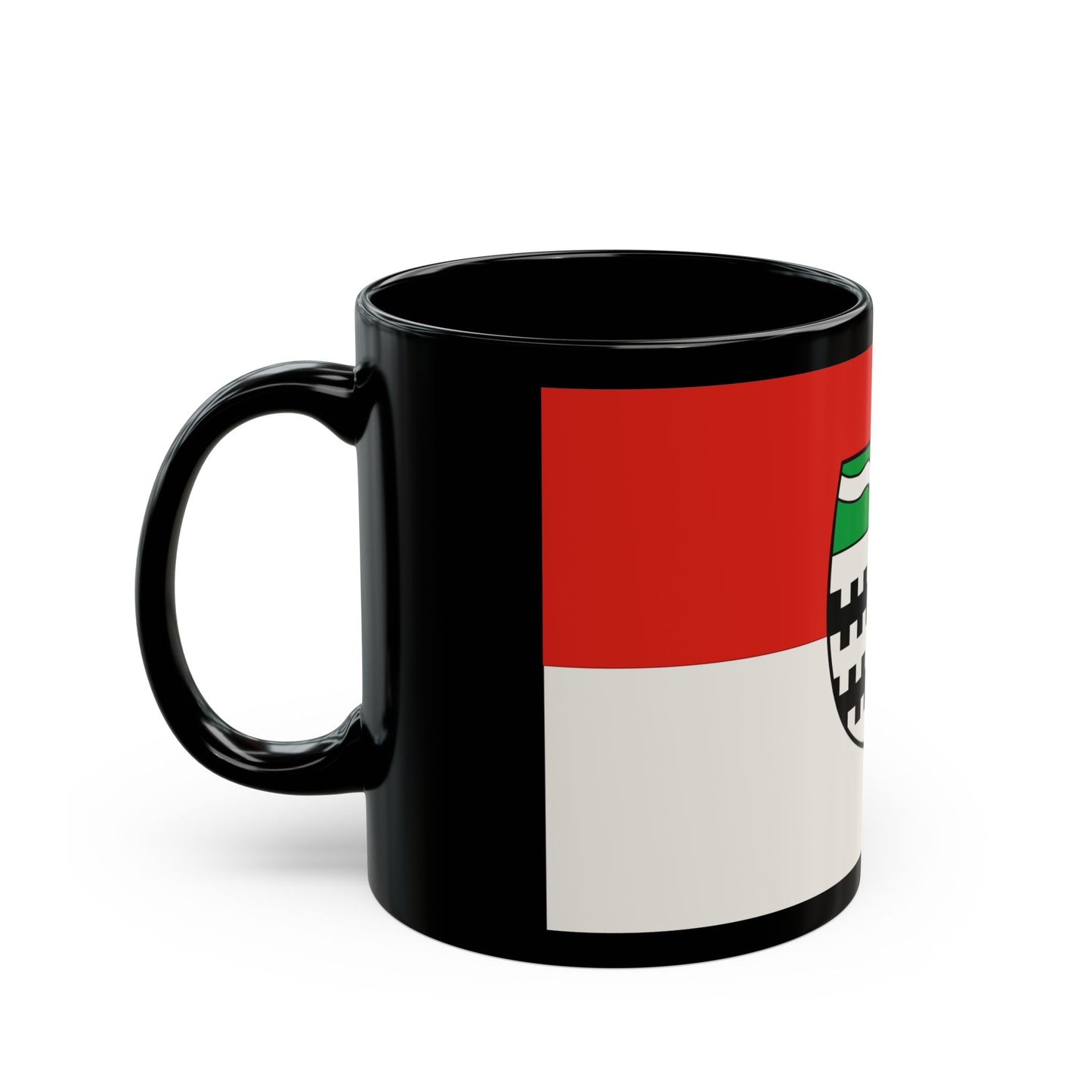 Flag of Rheinisch Bergischer Germany - Black Coffee Mug-Go Mug Yourself