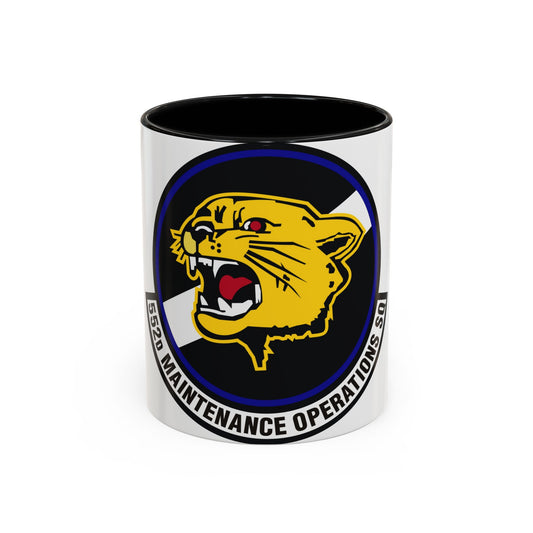 552nd Maintenance Operations Squadron (U.S. Air Force) Accent Coffee Mug