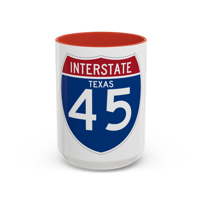 Interstate 45 (U.S. Highways) Accent Coffee Mug