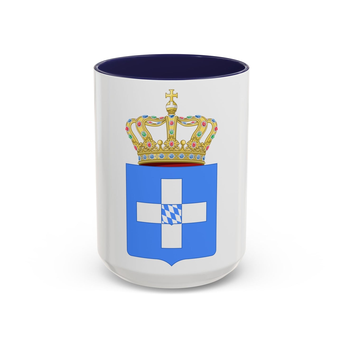 Lesser Coat of Arms of Greece (Wittelsbach) - Accent Coffee Mug