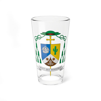 Escudo de Francisco de Sales Alencar Batista (Spain) (Coat of Arms) Pint Glass 16oz