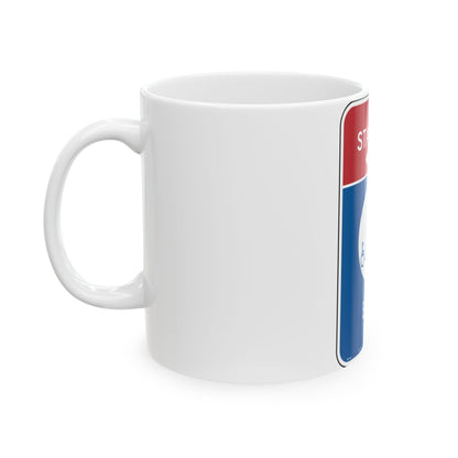 NYCDOT R7-61 (New York) (Road Sign) White Coffee Mug