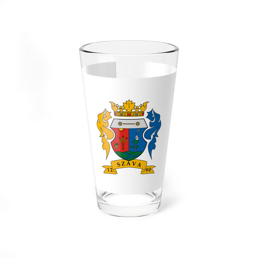 Flag of Szava (Hungary) Pint Glass 16oz
