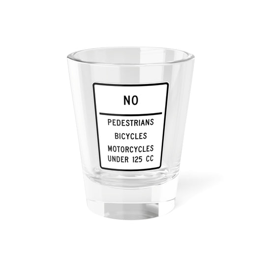 MUTCD-MI R5-12a (Michigan) (Road Sign) Shot Glass 1.5oz