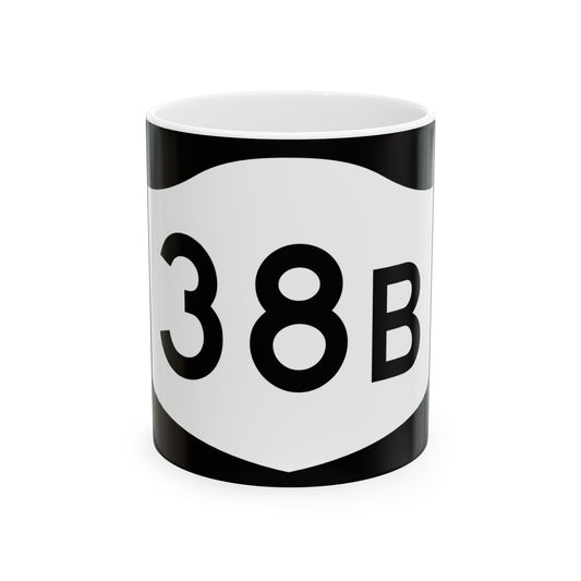 NY-38B (New York) (Road Sign) White Coffee Mug