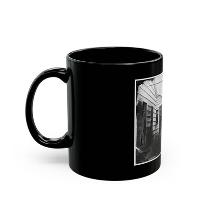 Washington, D.C. Convalescent Soldiers And Others Outside Quarters Of The Sanitary Commission Home Lodge (U.S. Civil War) Black Coffee Mug