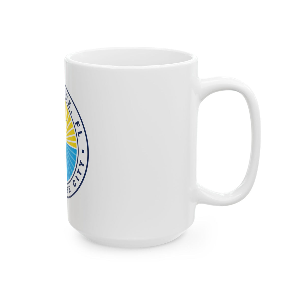 Seal of Fort Pierce Florida - White Coffee Mug