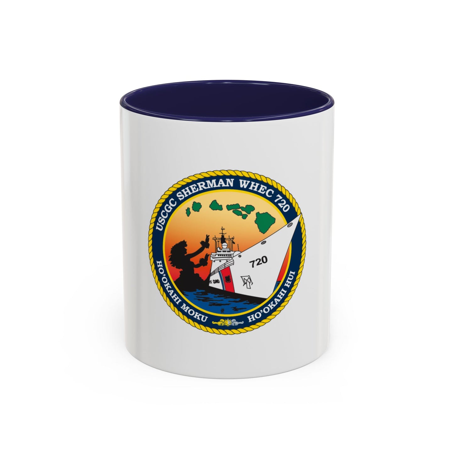 USCGC Sherman WHEC 720 new 2016 (U.S. Coast Guard) Accent Coffee Mug