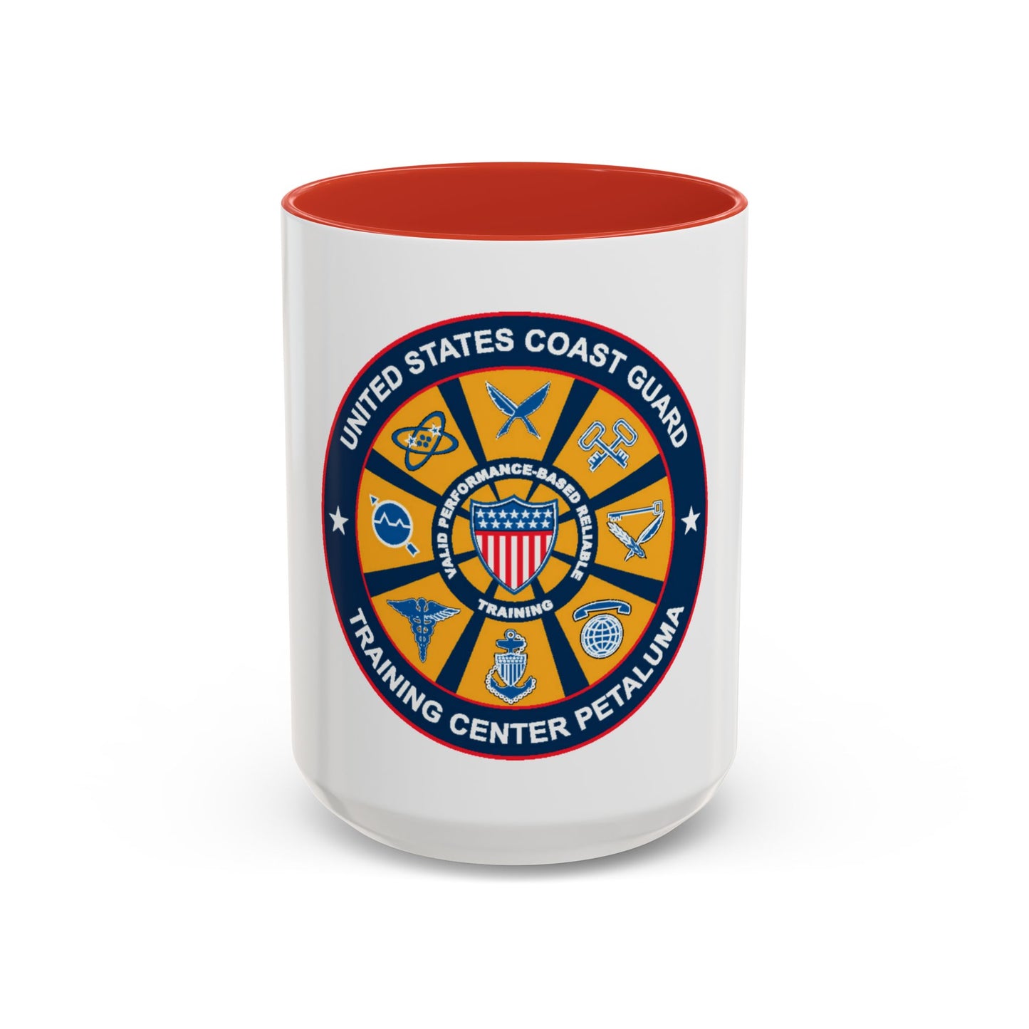USCG Training Center Petaluma (U.S. Coast Guard) Accent Coffee Mug