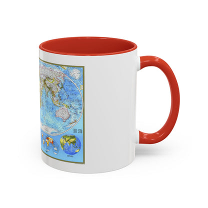 World Map - Political (1994) (Map) Accent Coffee Mug