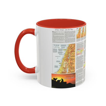 Middle East - The Peoples 2 (1972) (Map) Accent Coffee Mug