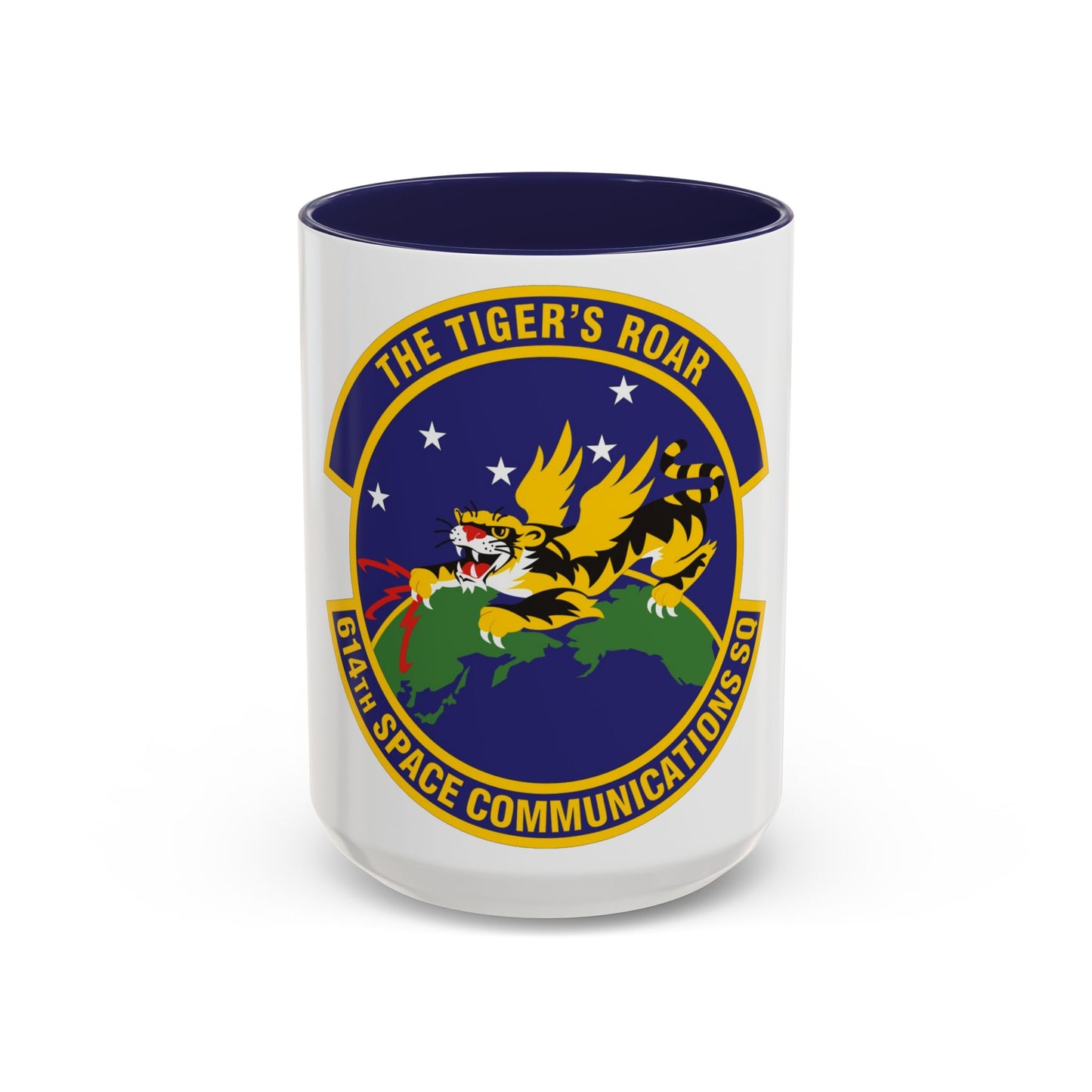 614th Space Communications Squadron (U.S. Air Force) Accent Coffee Mug