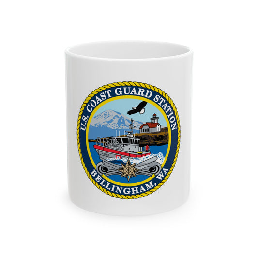 USCG Station Bellingham WA (U.S. Coast Guard) White Coffee Mug