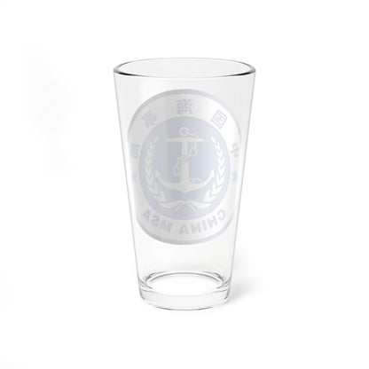 Maritime Safety Administration MSA of the P.R.China badge (China) (Coat of Arms) Pint Glass 16oz
