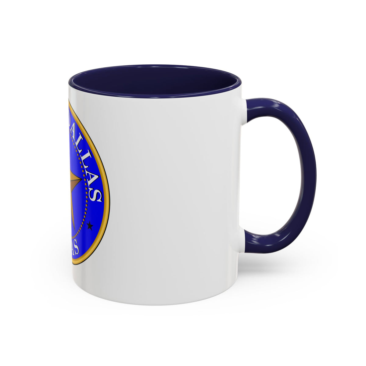 Seal of Dallas - Accent Coffee Mug