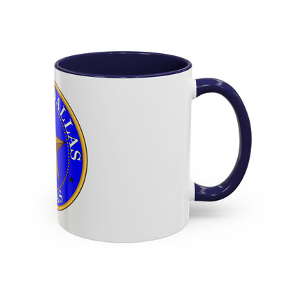 Seal of Dallas - Accent Coffee Mug