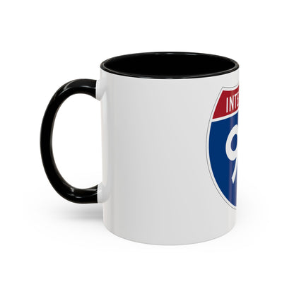 Interstate 93 (U.S. Highways) Accent Coffee Mug