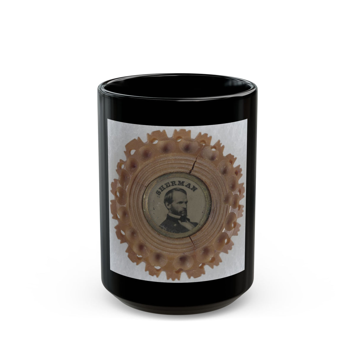 General William Tecumseh Sherman (U.S. Civil War) Black Coffee Mug