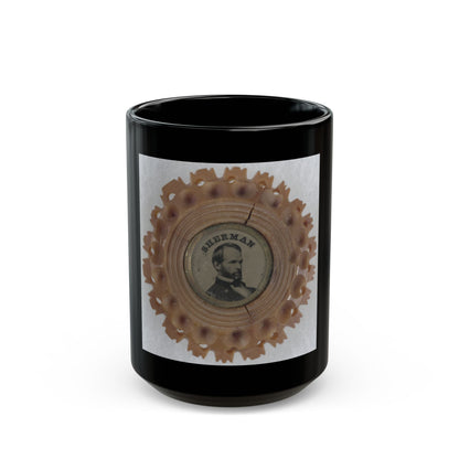 General William Tecumseh Sherman (U.S. Civil War) Black Coffee Mug