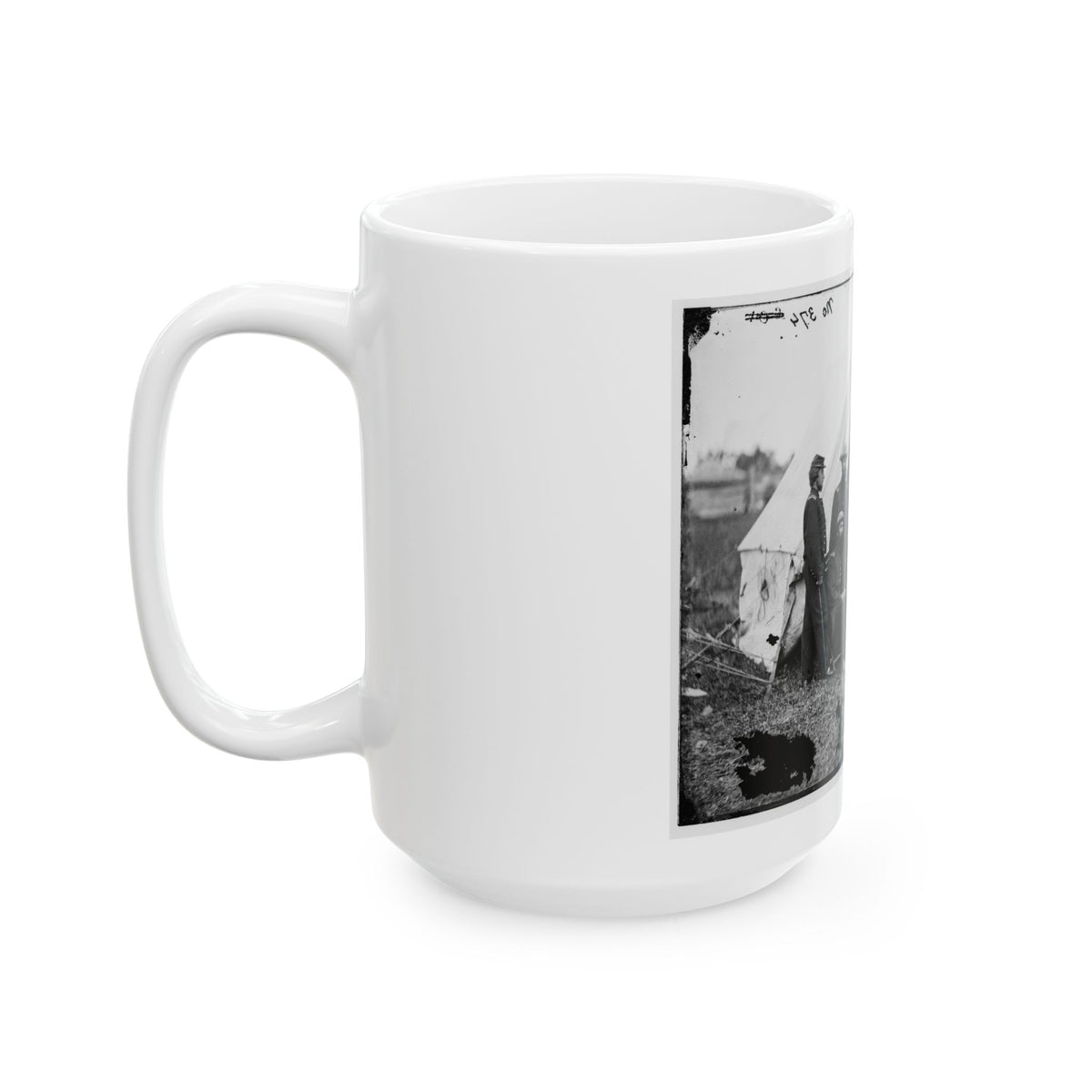 Bealeton, Virginia. Officers Of Signal Corps. Headquarters, Army Of The Potomac (U.S. Civil War) White Coffee Mug