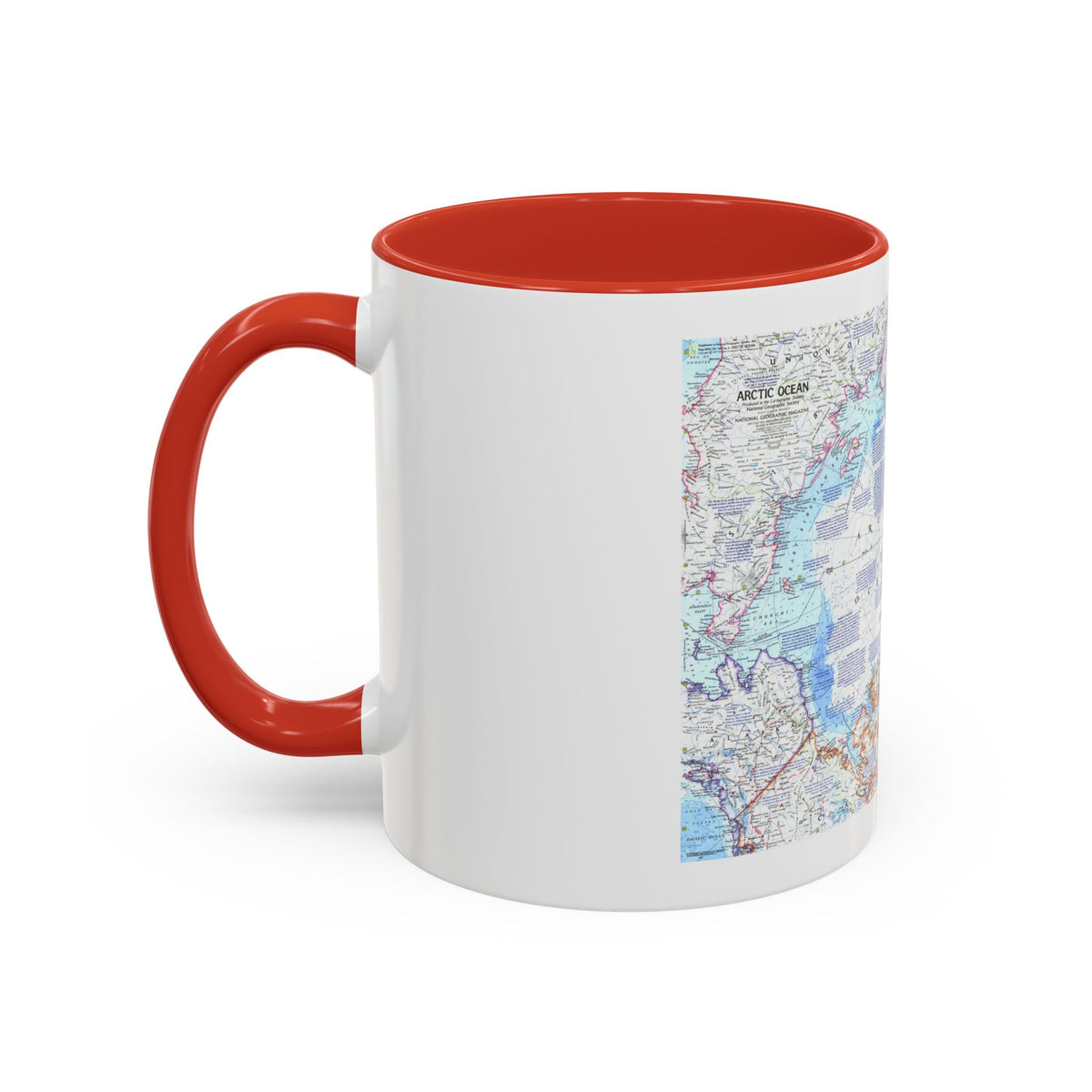 Arctic Ocean (1971) (Map) Accent Coffee Mug