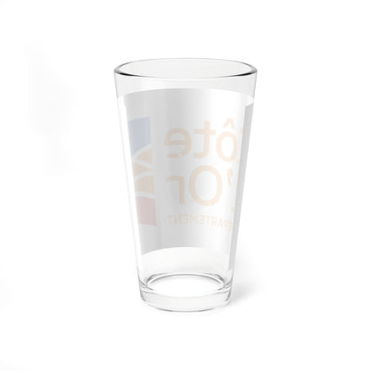 Flag of the Department of Cote-dOr (France) Pint Glass 16oz