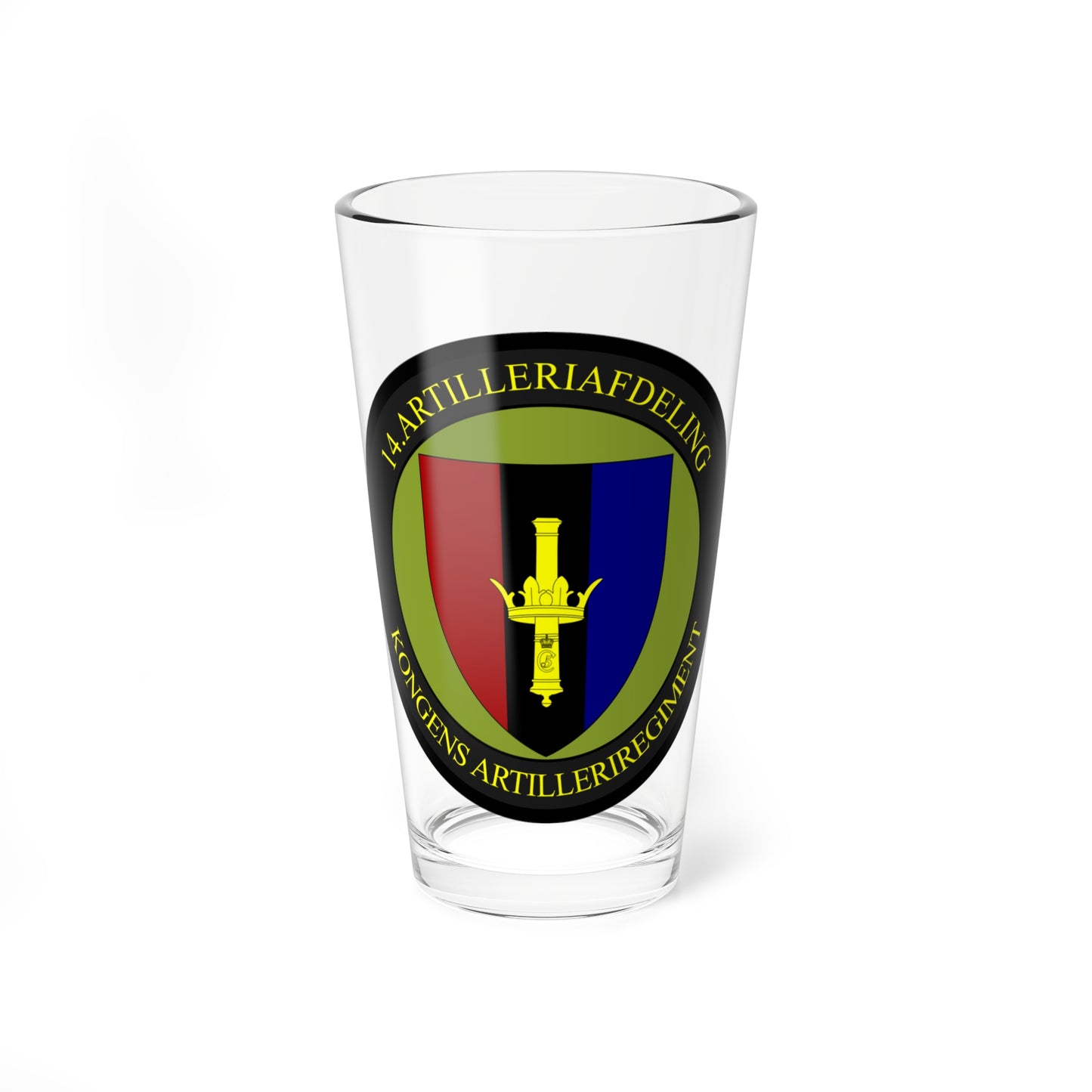 Emblem for the XIV-KAR (Denmark) (Coat of Arms) Pint Glass 16oz
